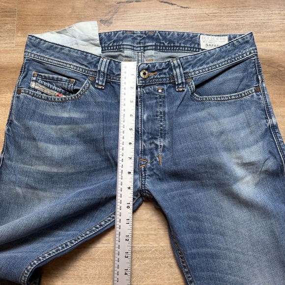 Diesel Safado Jeans Men 32x34 Blue Slim Straight Cotton Designer 0807U (Tag30) - Picture 12 of 15